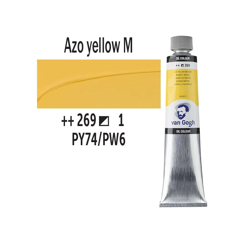 Talens Van Gogh olajfesték, 200 ml - 269, azo yellow medium