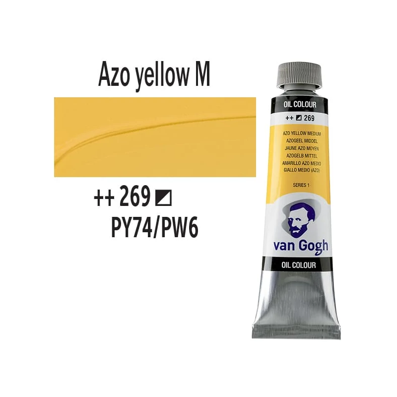 Talens Van Gogh olajfesték, 40 ml - 269, azo yellow medium