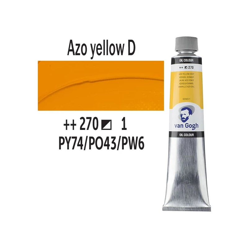 Talens Van Gogh olajfesték, 200 ml - 270, azo yellow deep