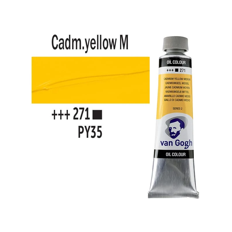 Talens Van Gogh olajfesték, 40 ml - 271, cadmium yellow medium