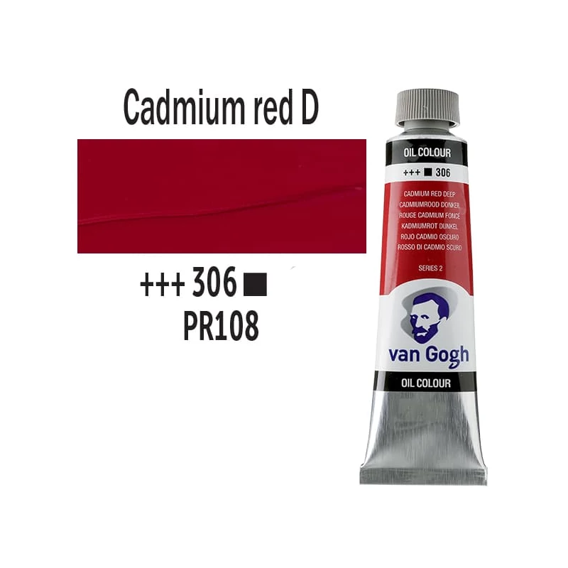 Talens Van Gogh olajfesték, 40 ml - 306, cadmium red deep