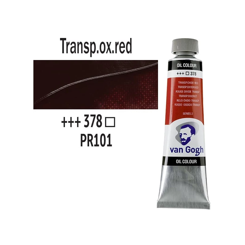 Talens Van Gogh olajfesték, 40 ml - 378, transparent oxide red