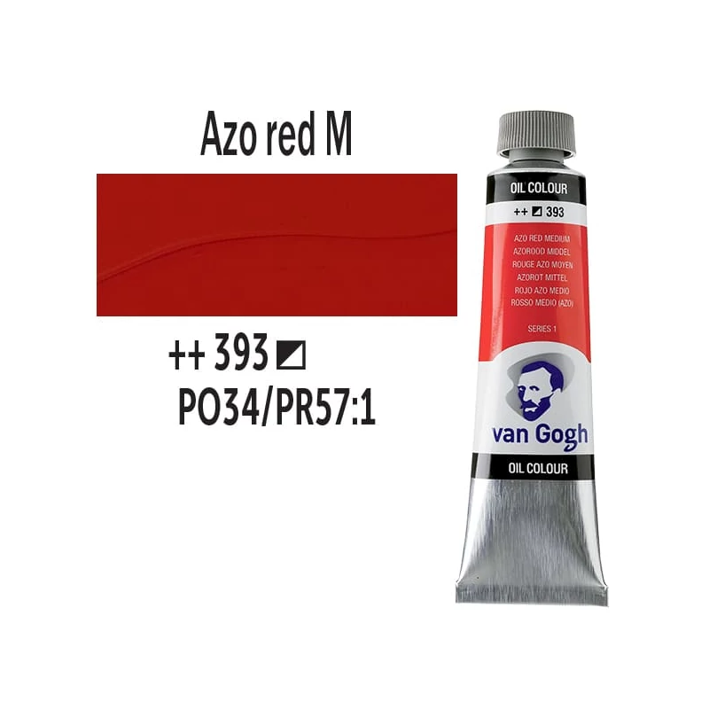 Talens Van Gogh olajfesték, 40 ml - 393, azo red medium