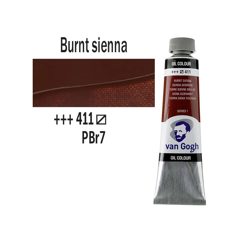 Talens Van Gogh olajfesték, 40 ml - 411, burnt sienna