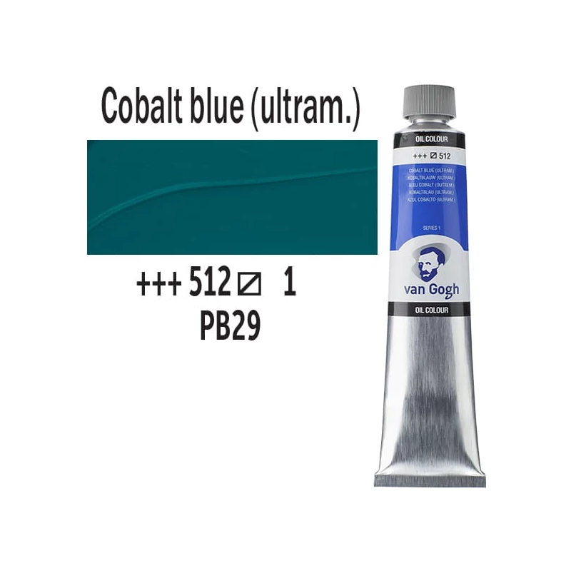 Talens Van Gogh olajfesték, 200 ml - 512, cobalt blue ultramarine