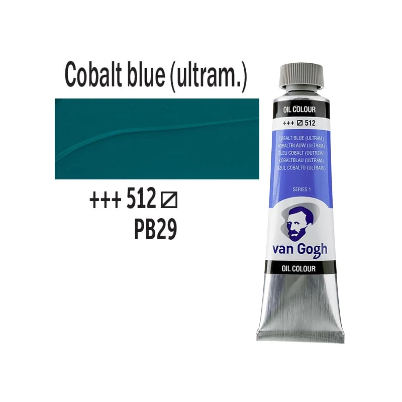 Talens Van Gogh olajfesték, 40 ml - 512, cobalt blue (ultramarine)