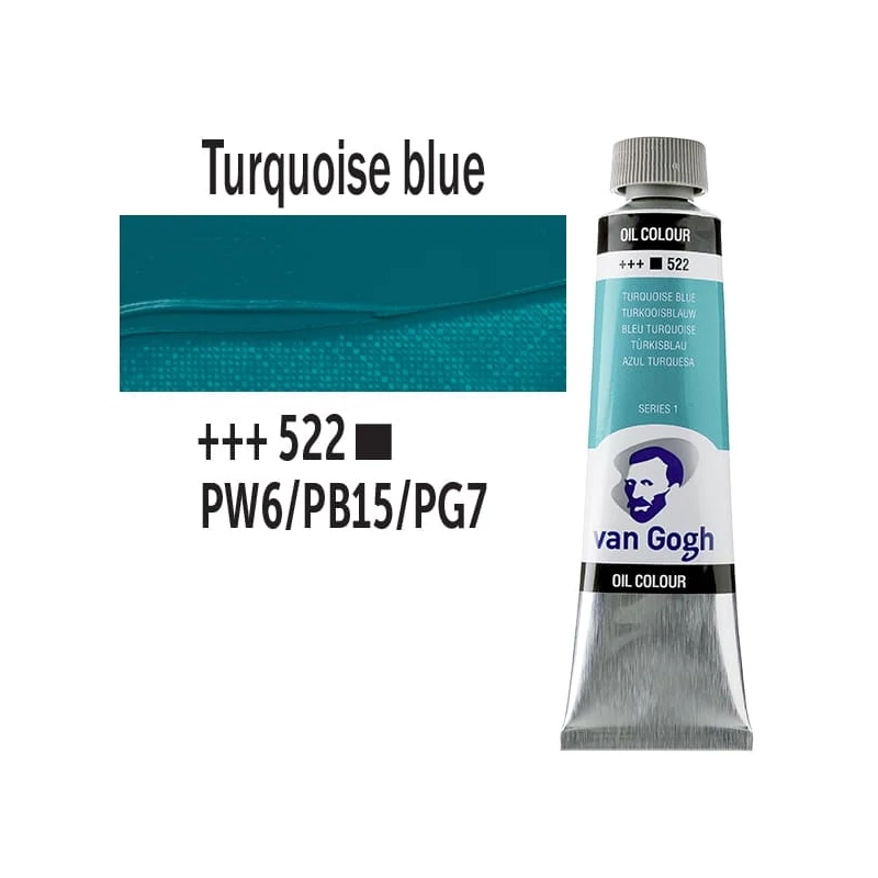 Talens Van Gogh olajfesték, 40 ml - 522, turquoise blue