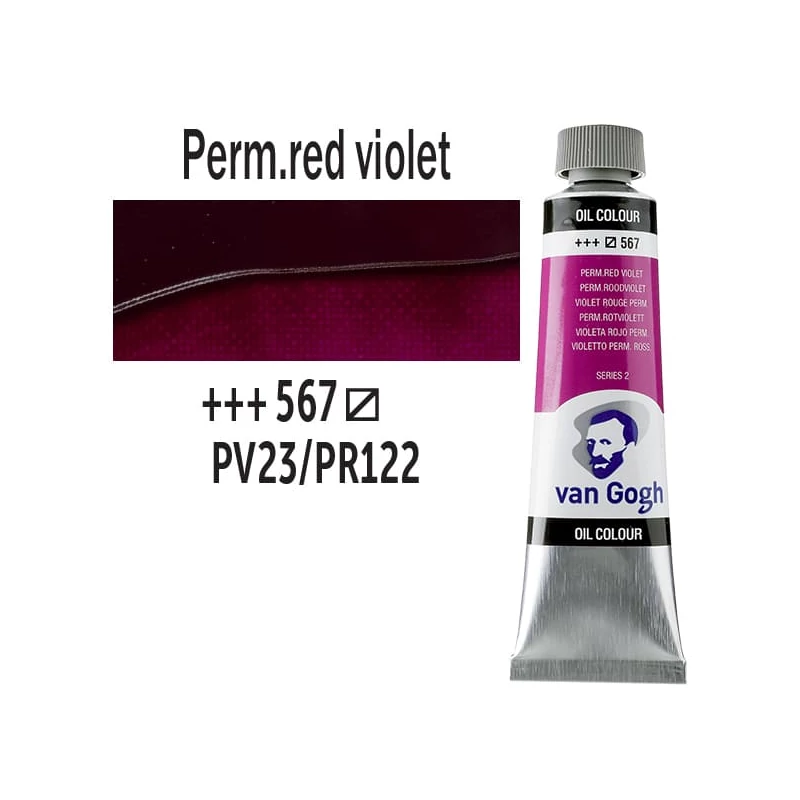 Talens Van Gogh olajfesték, 40 ml - 567, permanent red violet