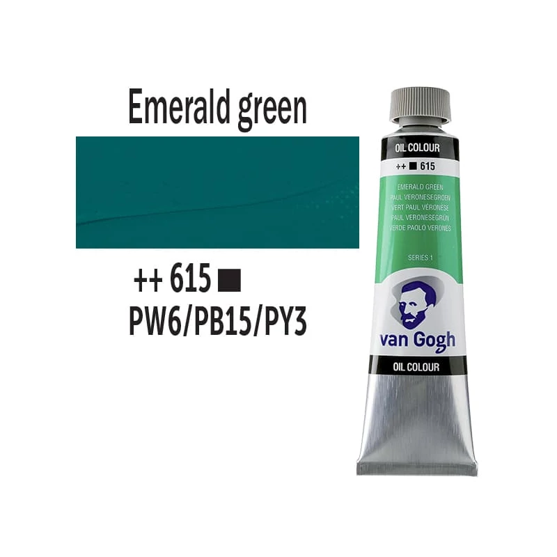 Talens Van Gogh olajfesték, 40 ml - 615, emerald green