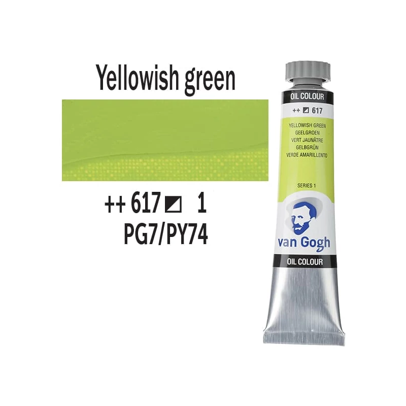 Talens Van Gogh olajfesték, 20 ml - 617, yellowish green