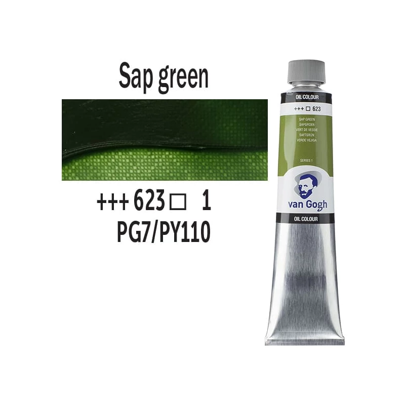 Talens Van Gogh olajfesték, 200 ml - 623, sap green