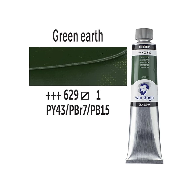 Talens Van Gogh olajfesték, 200 ml - 629, green earth