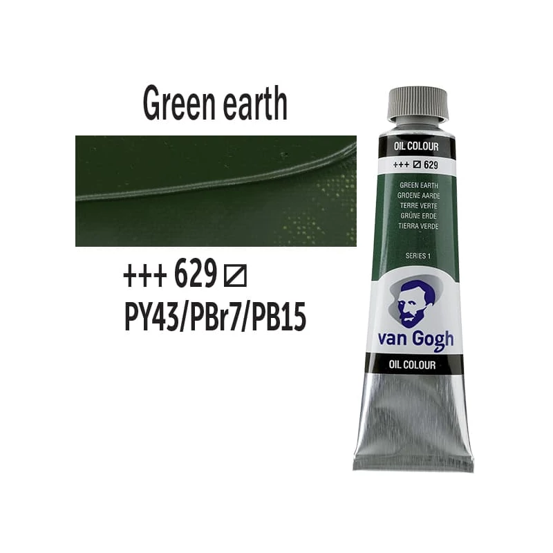 Talens Van Gogh olajfesték, 40 ml - 629, green earth