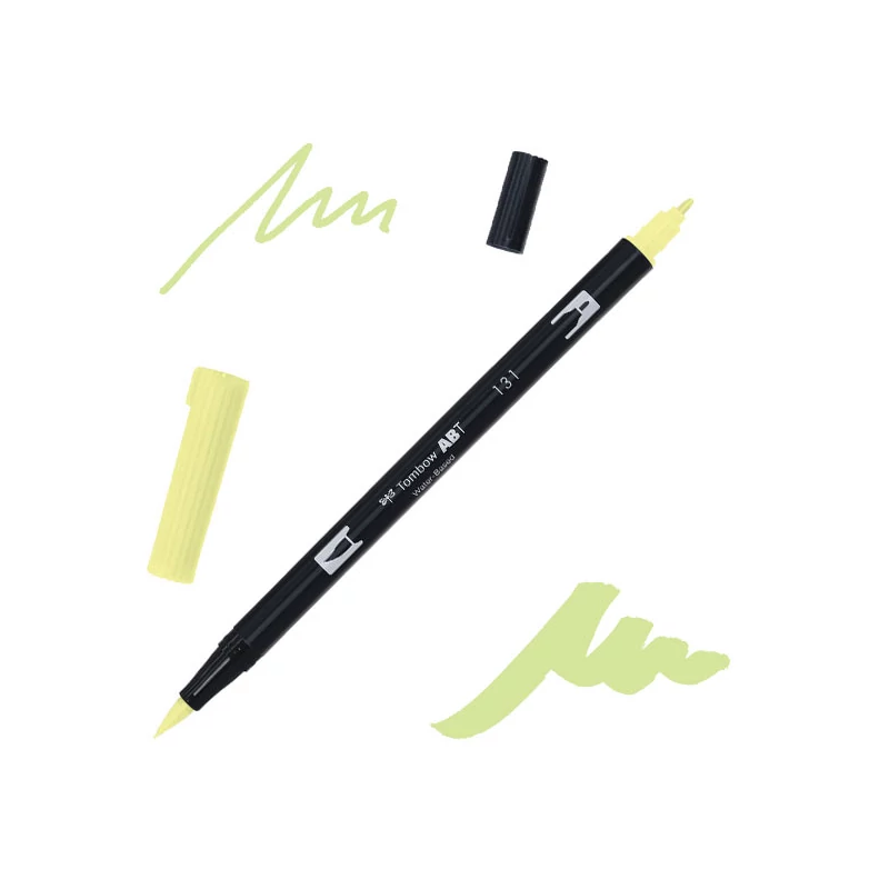 Tombow abt dual brush pen kétvégű filctoll - 131, lemon lime