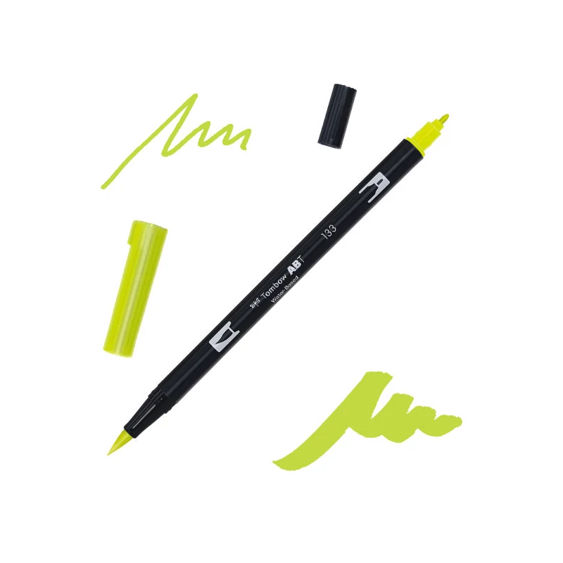 Tombow abt dual brush pen kétvégű filctoll - 133, chartreuse