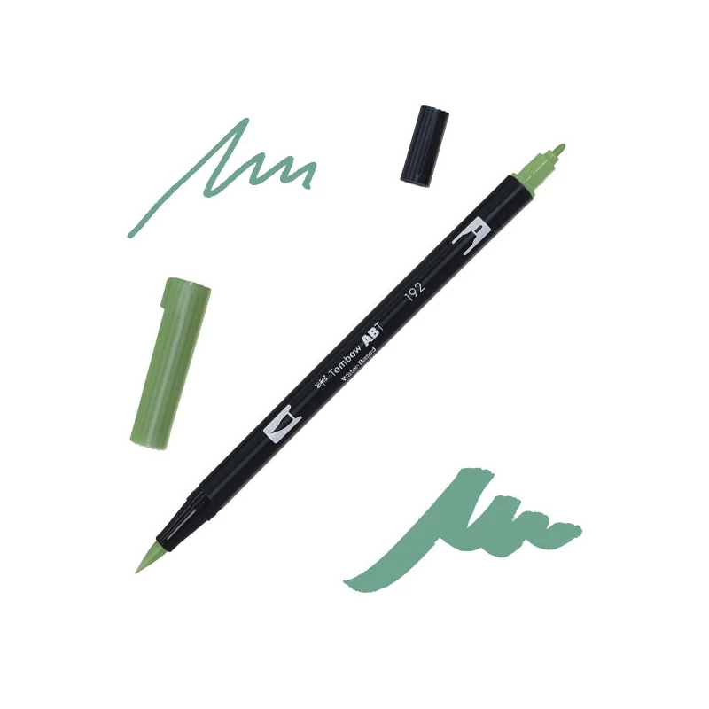 Tombow abt dual brush pen kétvégű filctoll - 192, asparagus