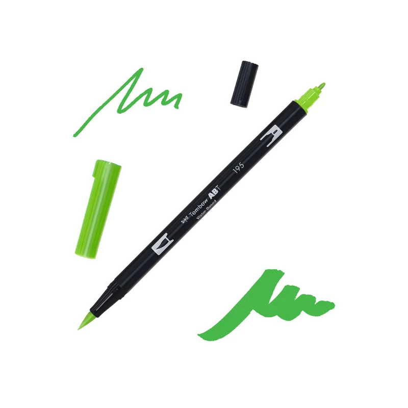 Tombow abt dual brush pen kétvégű filctoll - 195, light green