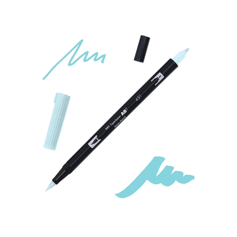 Tombow abt dual brush pen kétvégű filctoll - 451, sky blue