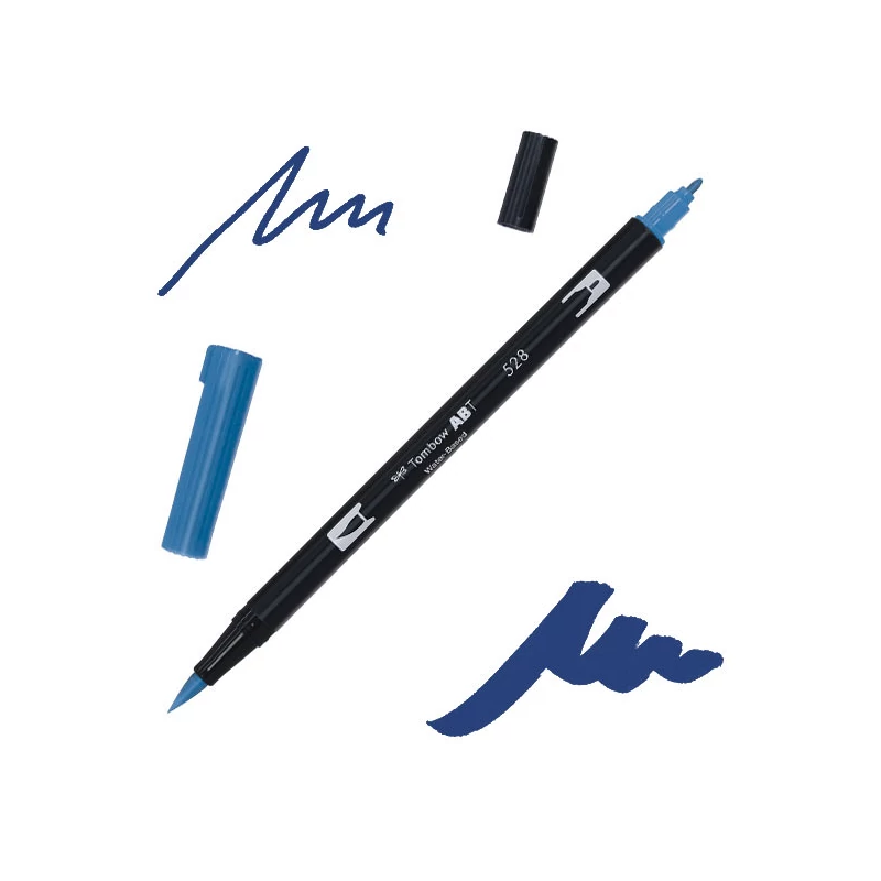 Tombow abt dual brush pen kétvégű filctoll - 528, navy blue