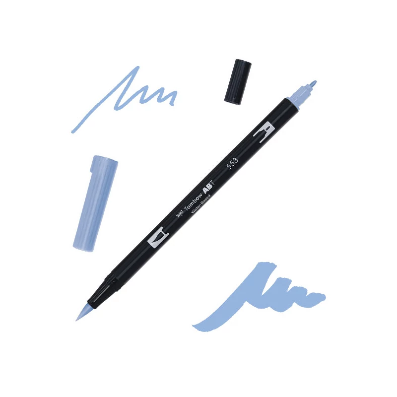 Tombow abt dual brush pen kétvégű filctoll - 553, mist purple