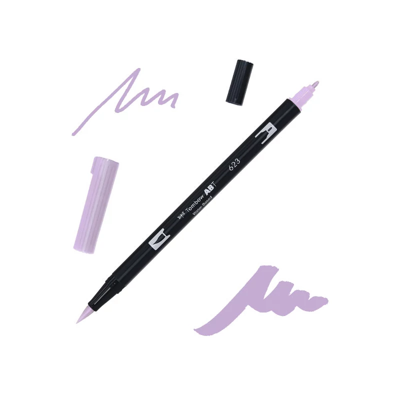 Tombow abt dual brush pen kétvégű filctoll - 623, purple sage