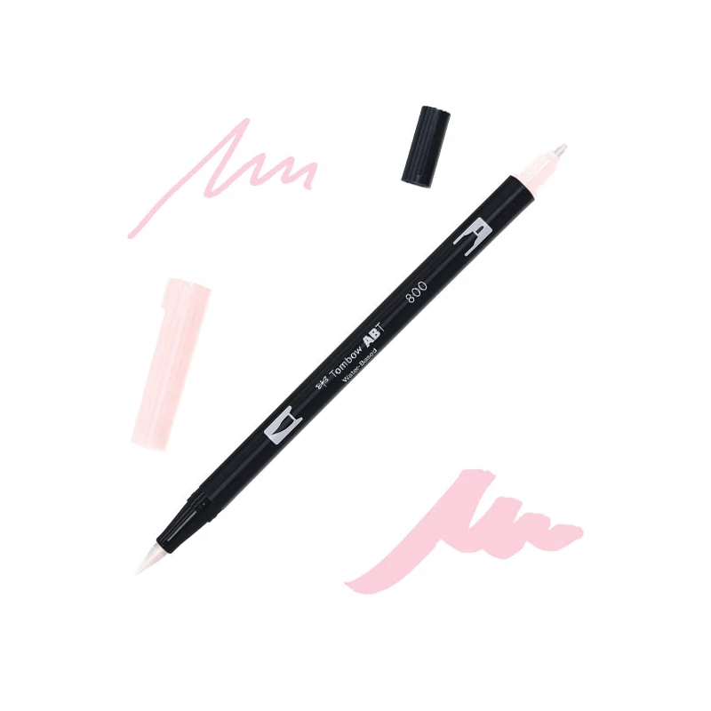 Tombow abt dual brush pen kétvégű filctoll - 800, pale pink