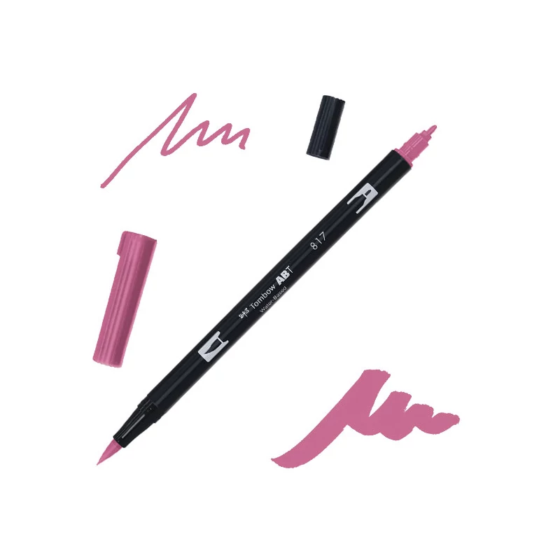 Tombow abt dual brush pen kétvégű filctoll - 817, mauve