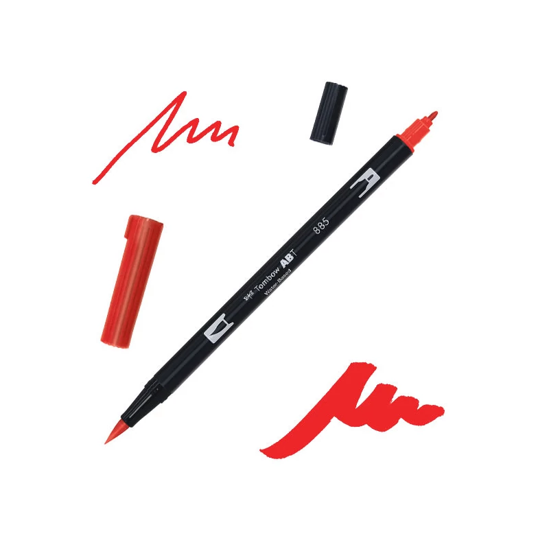 Tombow abt dual brush pen kétvégű filctoll - 885, warm red