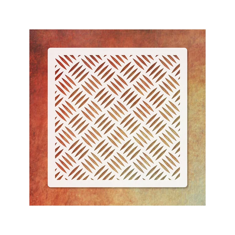 Texturáló 3D stencil, 9,5x9,5 cm - 002