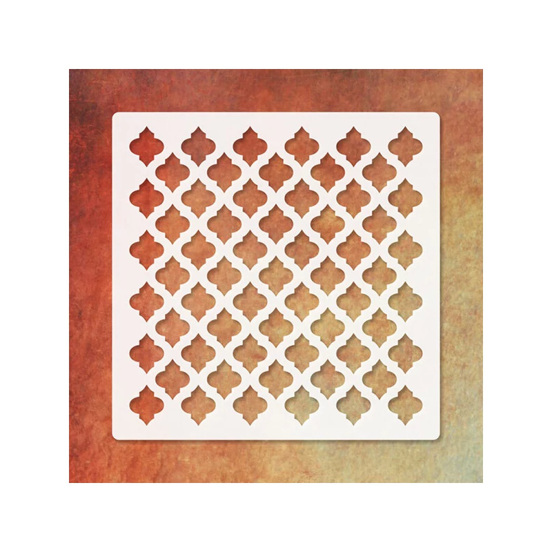 Texturáló 3D stencil, 9,5x9,5 cm - 016
