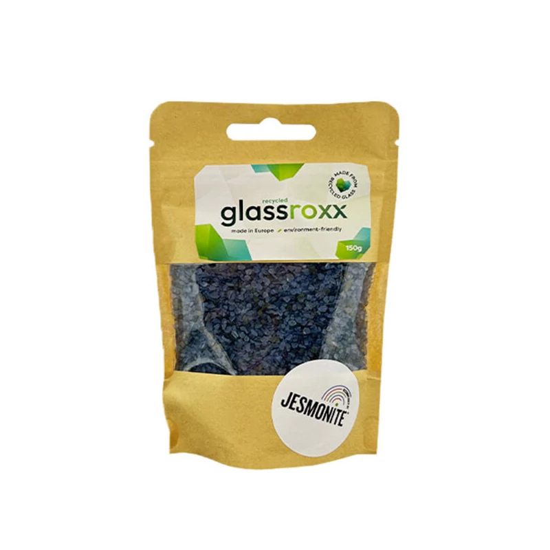 Jesmonite GlassRoxx üveggranulátum, 150 g - gentian blue