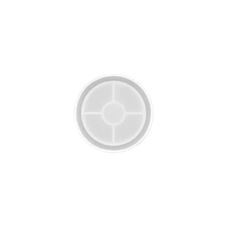 Jesmonite szilikon öntőforma akril- és műgyantához - kerek, peremes alátét, 8 cm