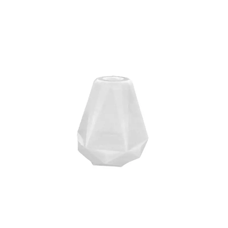 Jesmonite szilikon öntőforma akril- és műgyantához - fazettált váza, 7x7 cm