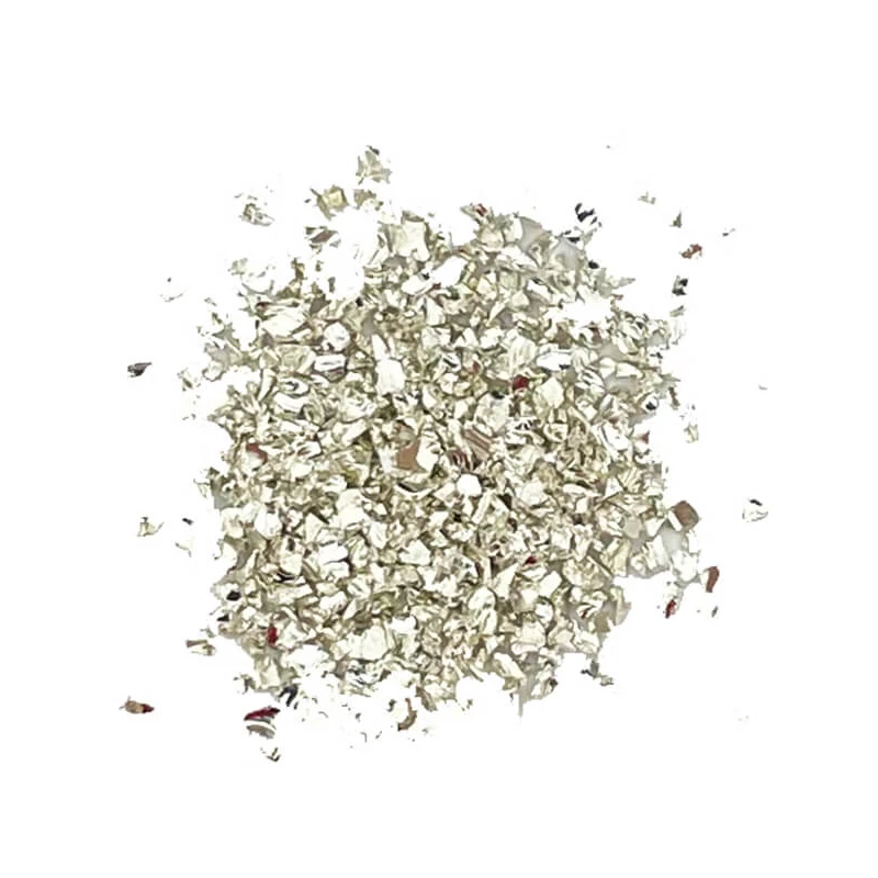 Jesmonite Glitter Chips üveggranulátum, 30 g - ezüst