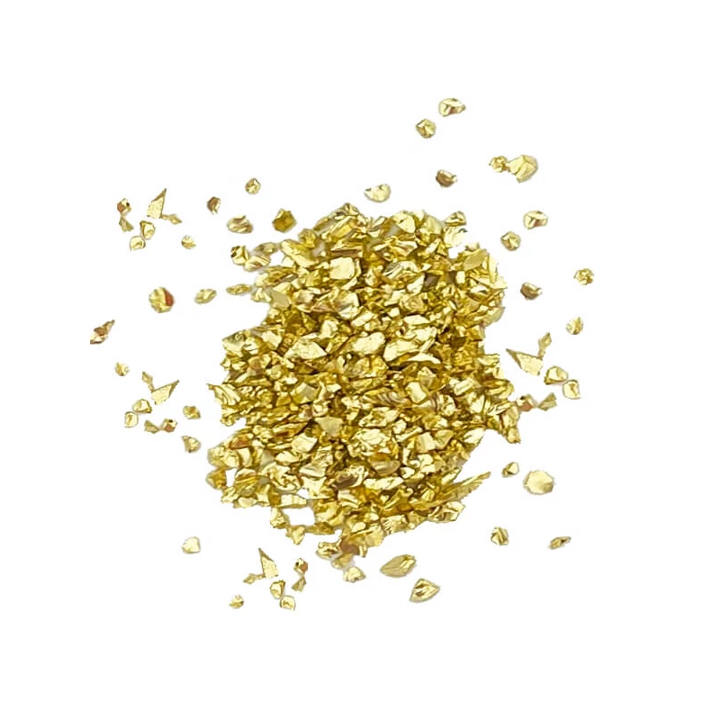 Jesmonite Glitter Chips üveggranulátum, 30 g - arany