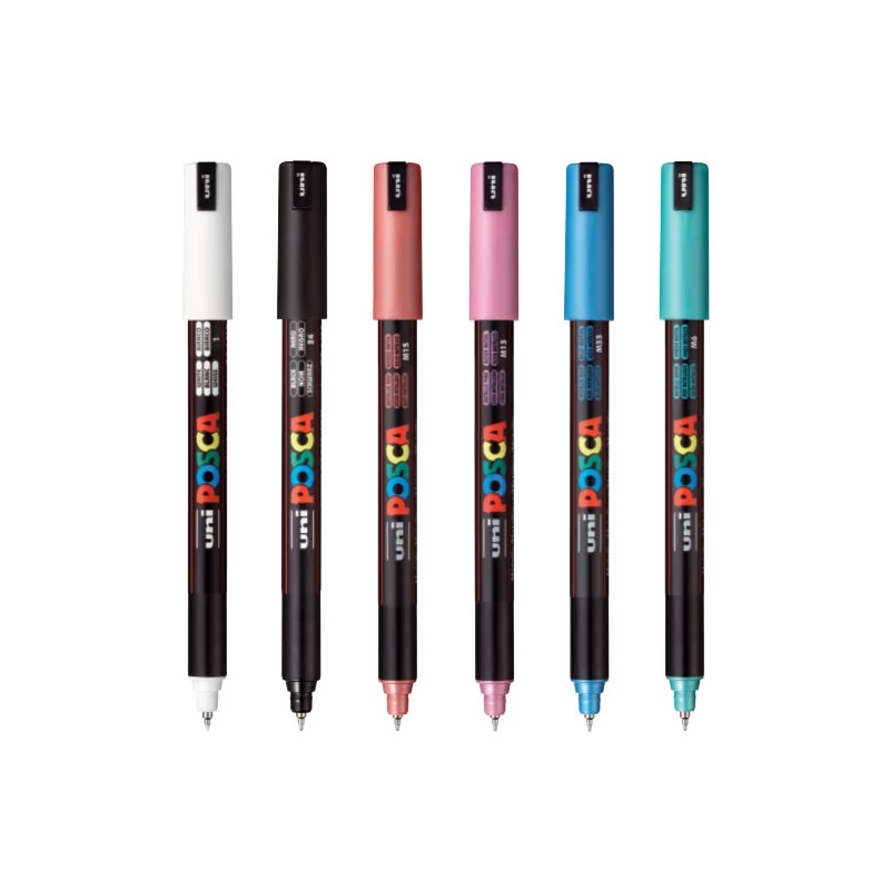 UNI POSCA PC-1MR tűfilc, 0,7 mm - M6, metál zöld