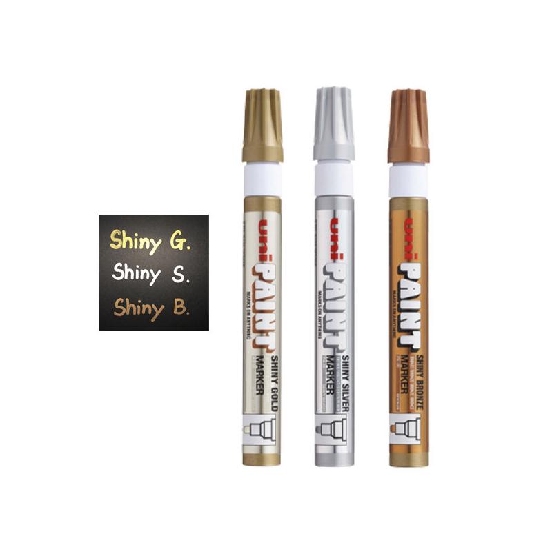 UNI Paint PX-20 fényes lakkfilc, olajbázisú - ezüst, 2,2- 2,8 mm