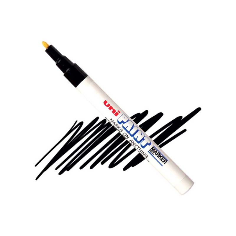 UNI Paint PX-21 lakkfilc, olajbázisú - fekete, 0,8 - 1,2 mm