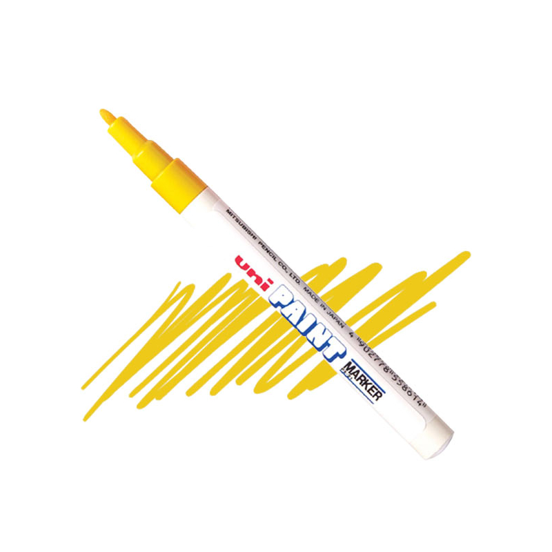 UNI Paint PX-21 lakkfilc, olajbázisú - sárga, 0,8 - 1,2 mm