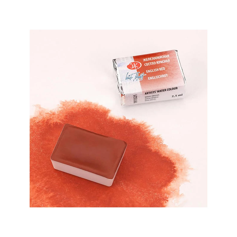 White Nights szilkés akvarellfesték, 2,5 ml - 321, English red