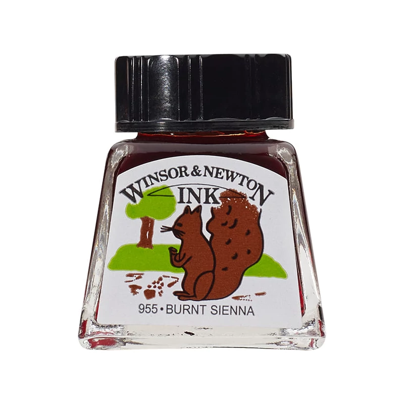 Winsor&Newton tinta, 14 ml - burnt sienna