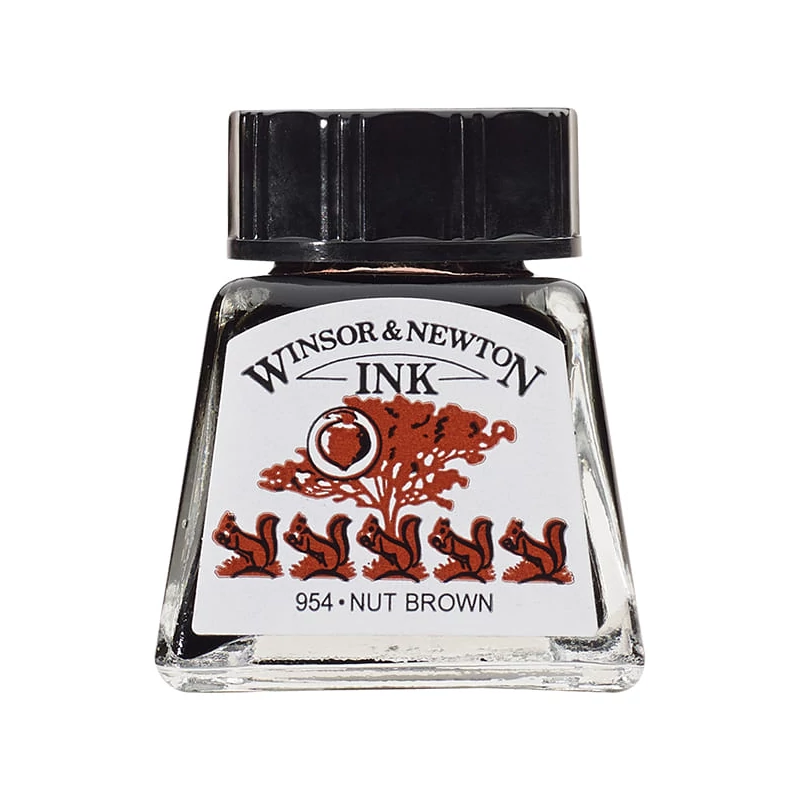 Winsor&Newton tinta, 14 ml - nut brown