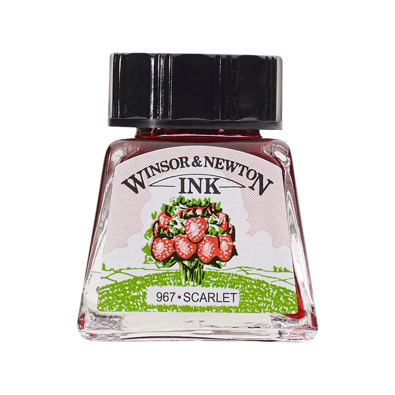 Winsor&Newton tinta, 14 ml - scarlet