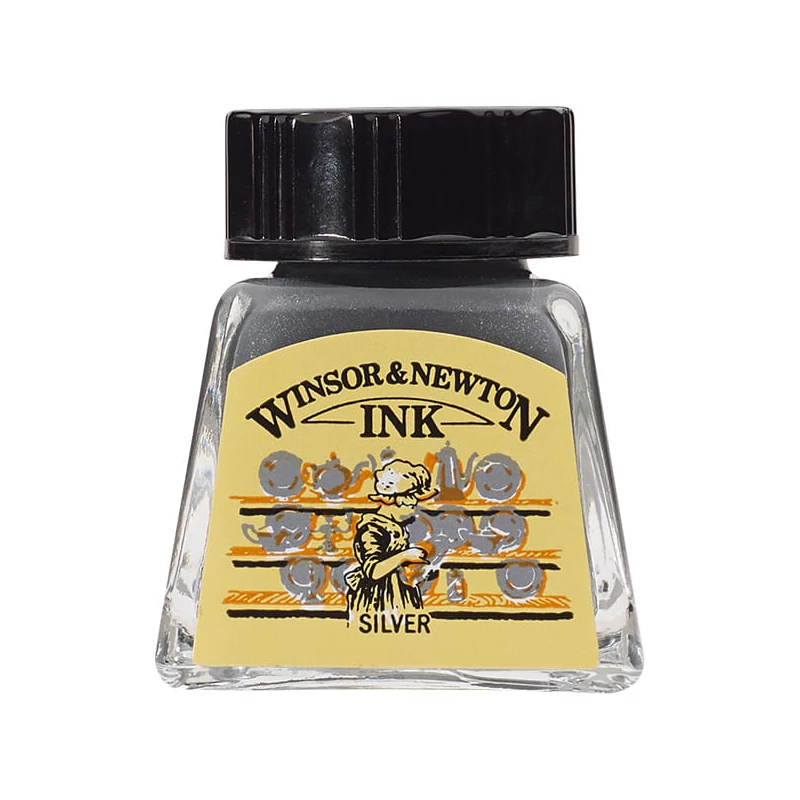 Winsor&Newton tinta, 14 ml - silver