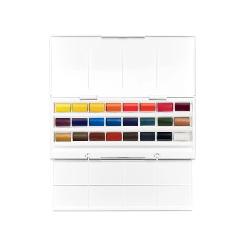 Winsor&Newton Cotman akvarellfesték készlet, 24x1/1 - Studio