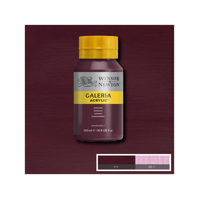 Winsor&Newton Galeria akrilfesték, 500 ml - 075, burgundy