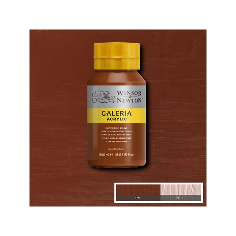 Winsor&Newton Galeria akrilfesték, 500 ml - 077, burnt sienna opaque