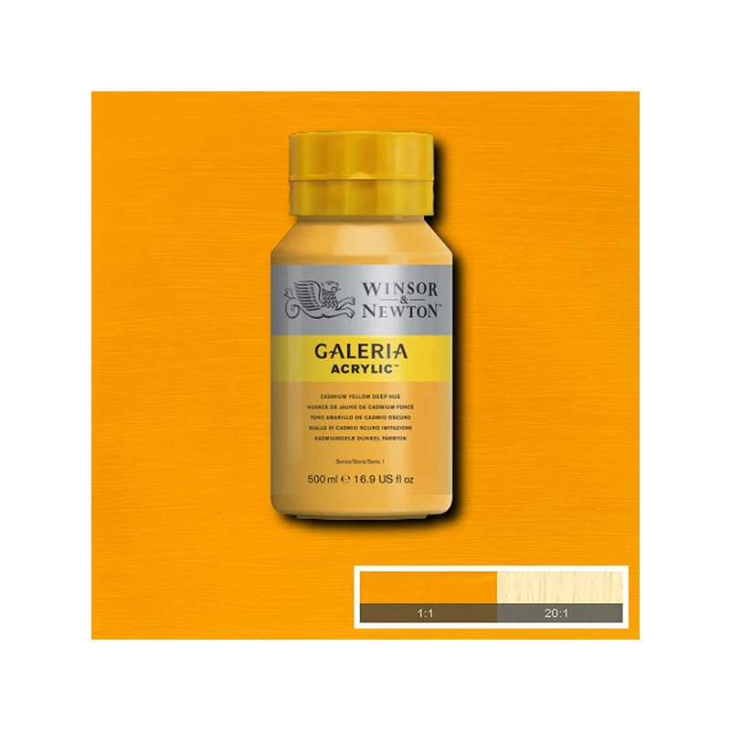 Winsor&Newton Galeria akrilfesték, 500 ml - 115, cadmium yellow deep hue