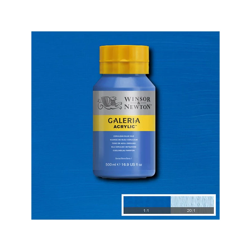 Winsor&Newton Galeria akrilfesték, 500 ml - 138, cerulean blue hue