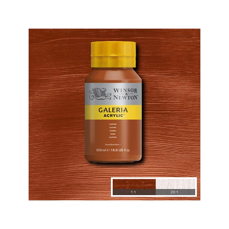 Winsor&Newton Galeria akrilfesték, 500 ml - 214, copper